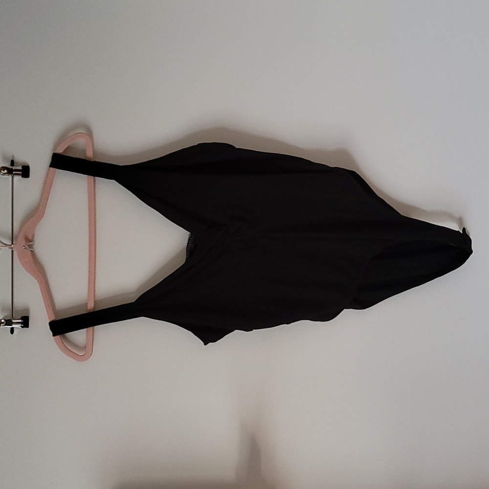 Eloquii black tank bodysuit 22 24